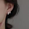 Women's Daily Look Minimal Basic Ring Earrings