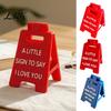 Anniversary Keepsakes for Husband Romantic Mini Desk Sign with I Love You/I Miss You/I'm Proud of You Text Valentine's Day Special Gifts Wife