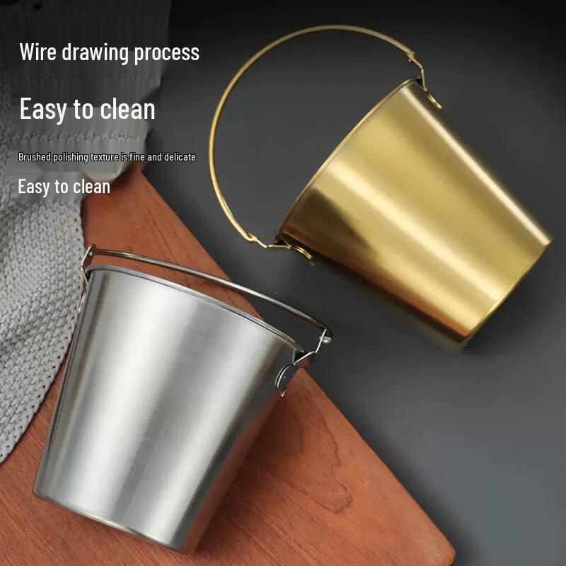Stainless Steel Portable Ice & Snack Bucket