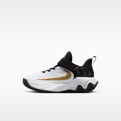 Nike Giannis Immortality 4 Black White Metallic Gold (PS) 28