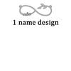 Atoztide 2022 New Stainless Steel Personalized Custom Couple Name Necklace Choker Chain Infinity Summer Pendant Nameplate Gift