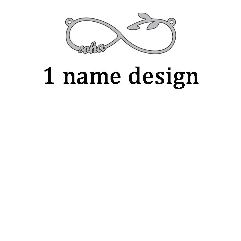 Atoztide 2022 New Stainless Steel Personalized Custom Couple Name Necklace Choker Chain Infinity Summer Pendant Nameplate Gift