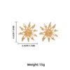 2025 New Fashion Gold Women's Earrings Elegant Geometric Sunflower Earrings Fashion Women's Accessories