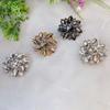 1pcs Fur Coat Tweed Flower Metal Buttons For Clothing Designers Vintage Handicraft Garments Diy Sewing Scrapbooking Accessories