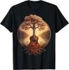 Acoustic Guitar Tree Lake Guitarist Country Music Funny T-Shirt