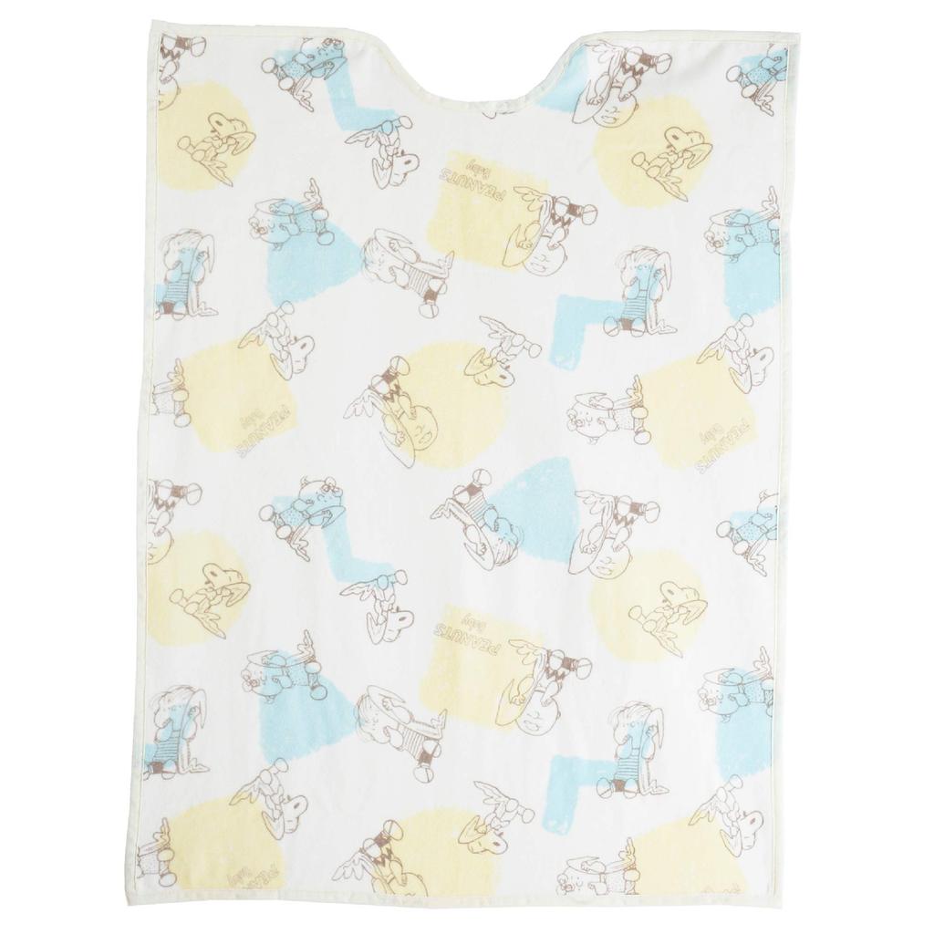 Nishikawa Snoopy PEANUTS Baby Cotton Made In Gift for Gift 85x115cm Blanket, Japan, Newborn, Boxed, Beige, 153160015300,