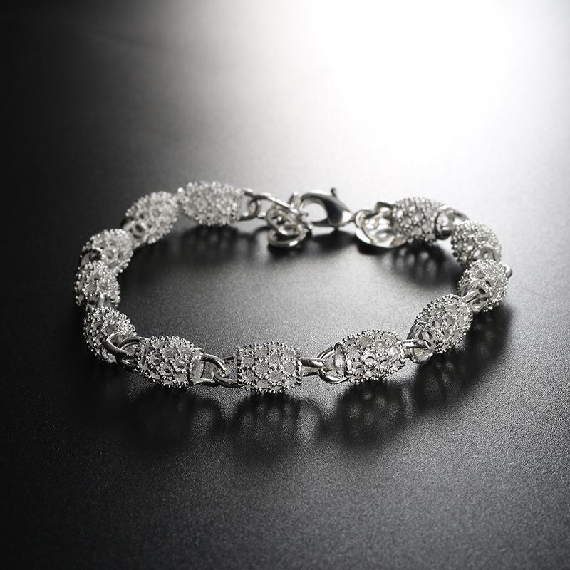 

Trendy Women s Plated 925 Silver Hollow Ball Ruyi Bracelet