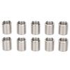 10Pcs 22mm Threaded Insert Reducing Nuts, M16 X 2 Female To M20 X 2.5 Male Repair Insert Nut Thread Nut Conversion Kit Stainless Steel