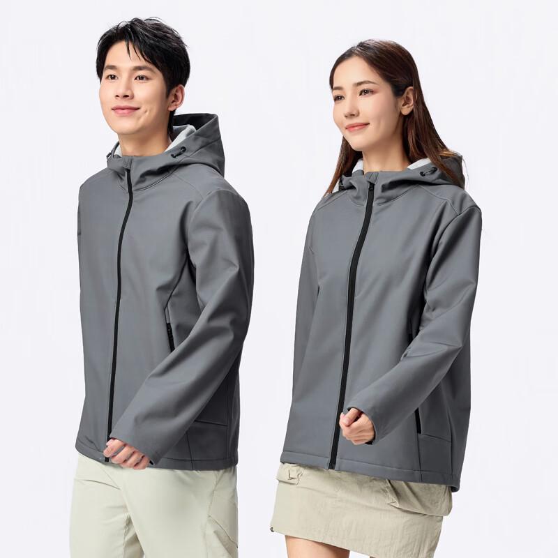 FengXun Unisex Waterproof Four-Way Stretch Outdoor Hooded Jacket