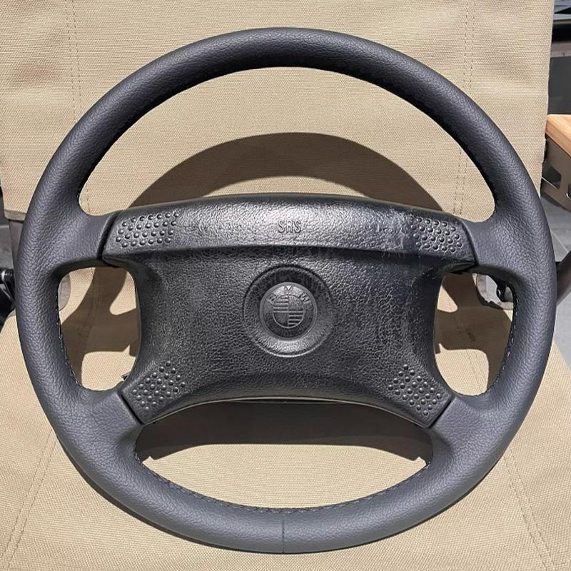 Hand Stitched Non-slip Car Steering Wheel Cover for BMW E34 E32 525i 530i 535i 540i 740i 750i 328i Convertible 1982-1997