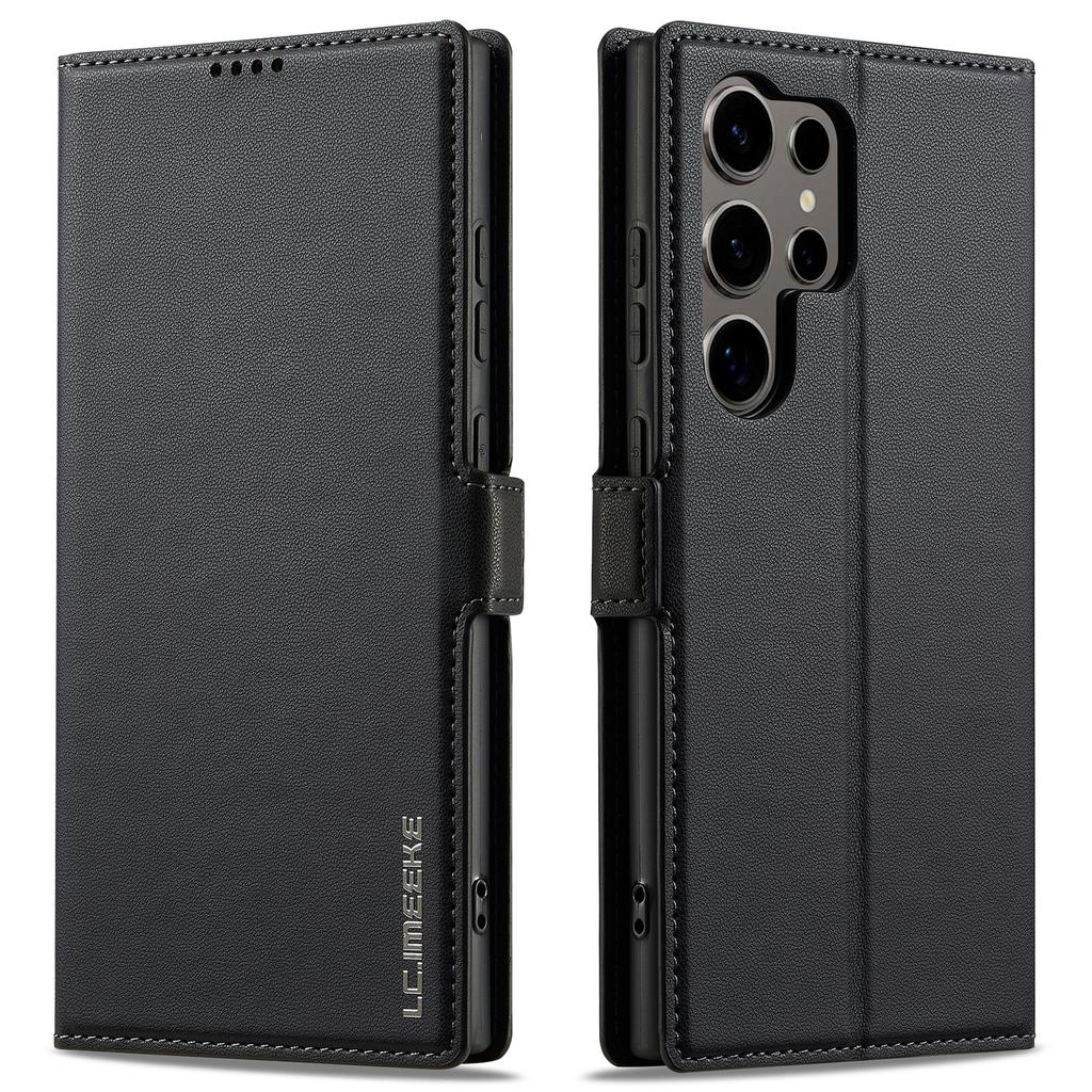 LC.IMEEKE L1 Serie für Samsung Galaxy S22 Ultra 5G Hülle PU Leder Brieftasche Ständer Schutzhülle