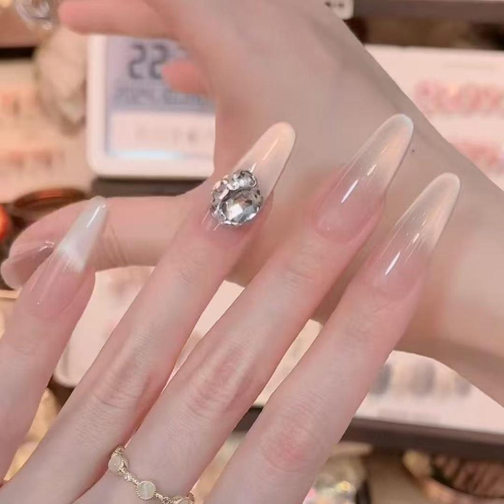 Monet Garden Press-On Nails: Spring Style, High Elegance, Dopamine Brightening, Detachable Nail Art