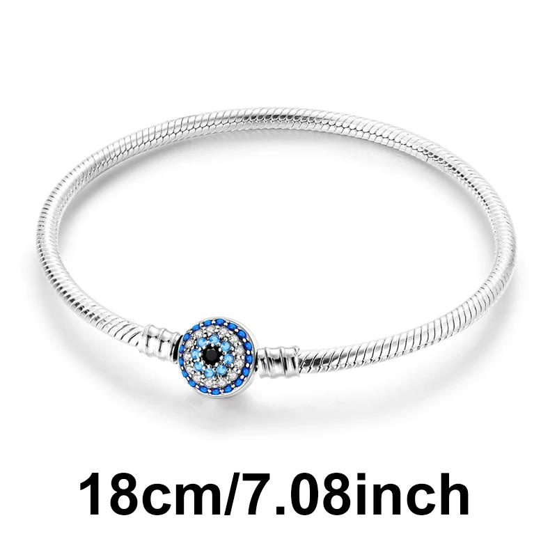 925 Silver Color Evil Eye Charm Demon Eye Bead For Original Bracelet&Bangle DIY Making Fashion Jewelry Gift