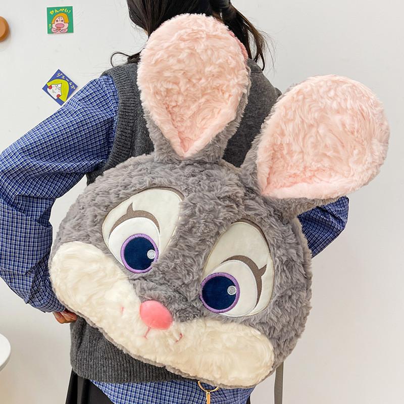 Zootopia Nick And Judy Plush Backpack With Pp Cotton Fill For Kids And Teens