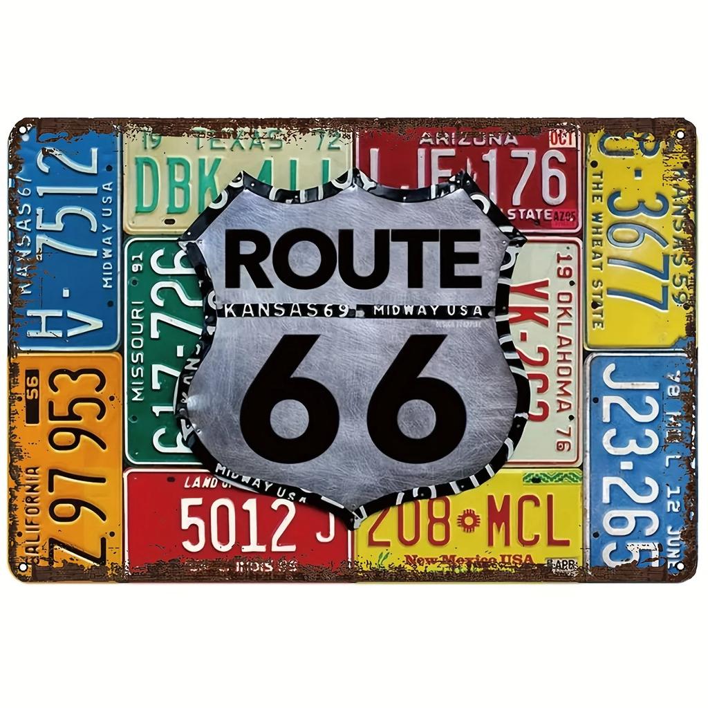 Vintage 3D Classic Car Train Poster Metal Tin Sign Plaque Hotel Cafe Wall Panel Garage Club Man Cave Bar Decoration