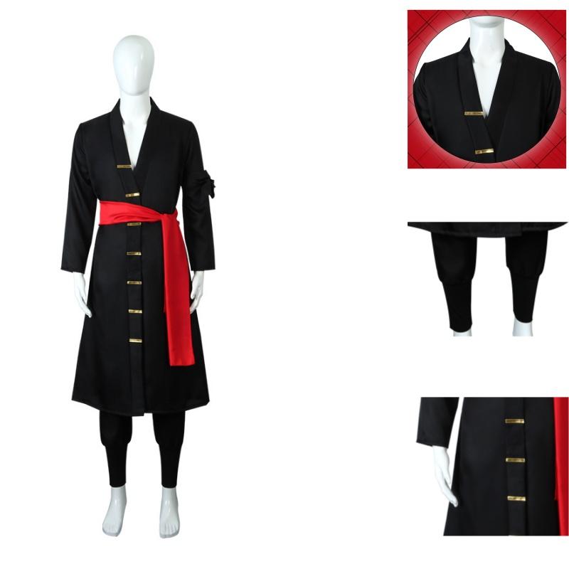 Piece Kimono One Wano Kuni Country Roronoa Zoro Costume Cosplay Role Halloween