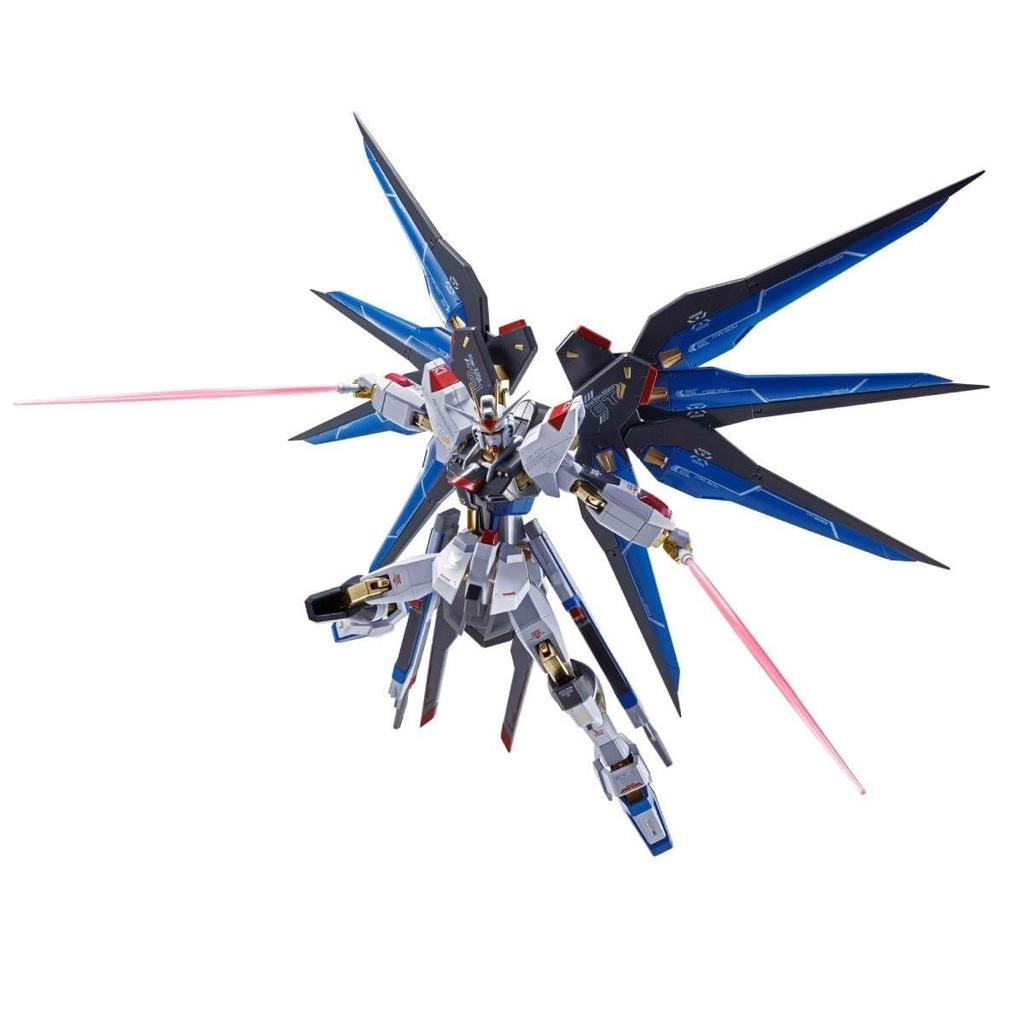 TAMASHII NATIONS METAL ROBOT Spirits Mobile Suit Gundam SEED DESTINY Strike Freedom ReCoordinate ca. 140 mm PVC ABS Druckguss gefertigt bemalt