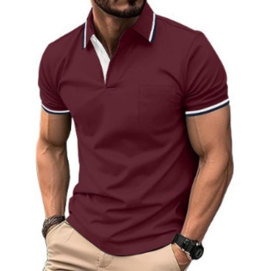 Pánské polo tričko s krátkým rukávem 3D digitální tisk Business Casual knoflíkové polo tričko