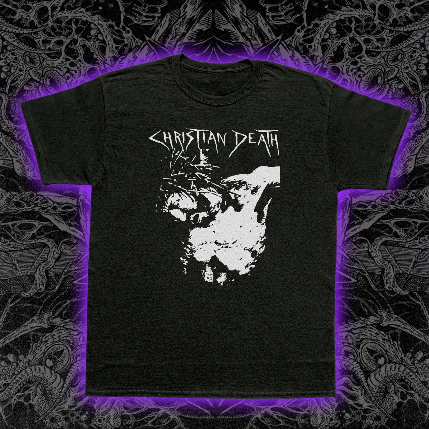 Футболка Christian Death Deathrock Готик-рок Пост-панк Культовая группа из Лос-Анджелеса S-5XL XS