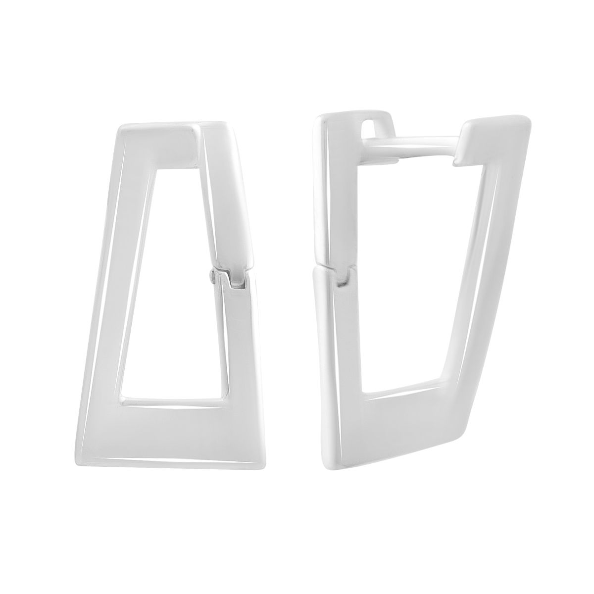

Silver earrings without stones (2198031)