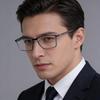 Norway V4109-R Men Business Square Ultralight Titanium Glasses Frames Women Screwless Eyeglasses High Quality Handmade Spectacle