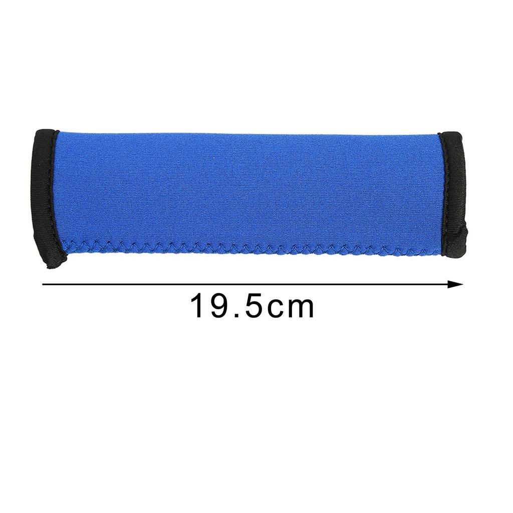 2pcs 19.5cm Soft Diving Fabric Canoe Paddle Grips Accessories (blue)