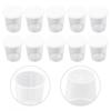 Mätbägare för medicin Behållare 40/28 mm 10 st Mått graderad Med lock 30 ml