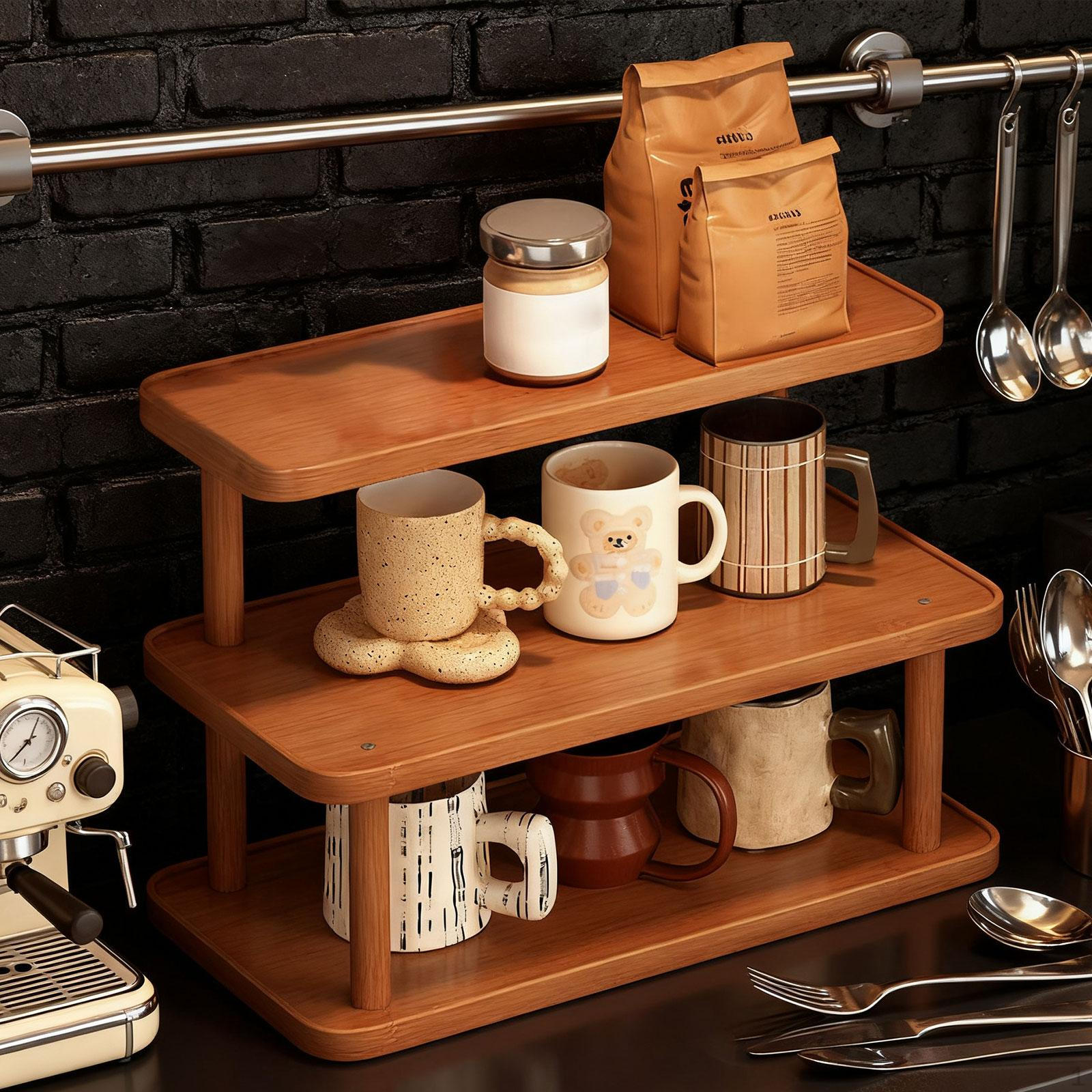 Display Stand Small Fragrance 3 Tier Cup Holder Tiered Perfume for Collections 30cm 1540₽
