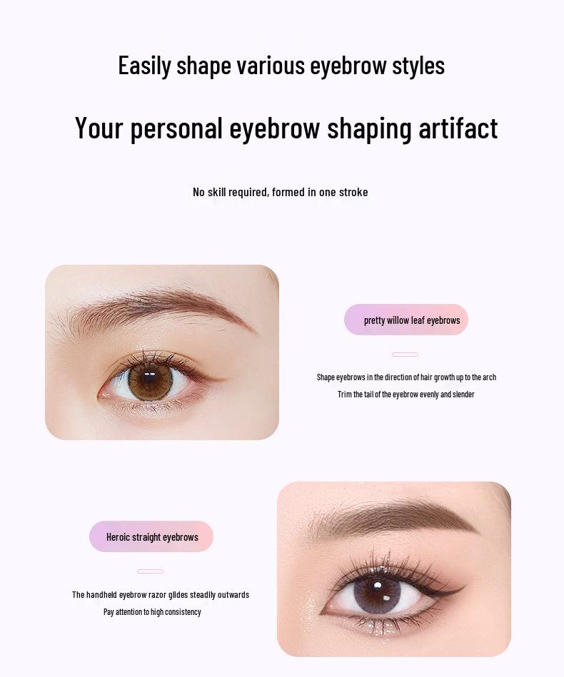 Automatic Electric Eyebrow Trimmer and Shaper for Beginners - Safe for Men and Women.