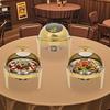2/3 Items Stainless Steel Chafing Dish Buffet Set, Gold Round Chafer Countertop 47*47*45cm for Catering