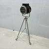 Nautical Nickel Finish and Black Wood Searchlight Chrome Tripod Home Décor Nautical Collectible Spotlight Floor Lamp