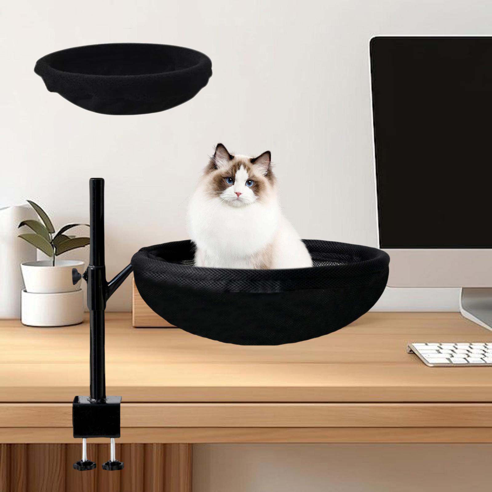 

Cat Bed Desk Clamp Cat Hammock for Desktop for Office Home Gaming Tables