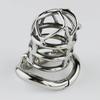 Male Stainless Steel Chastity Cage with Arc-Shaped Rings