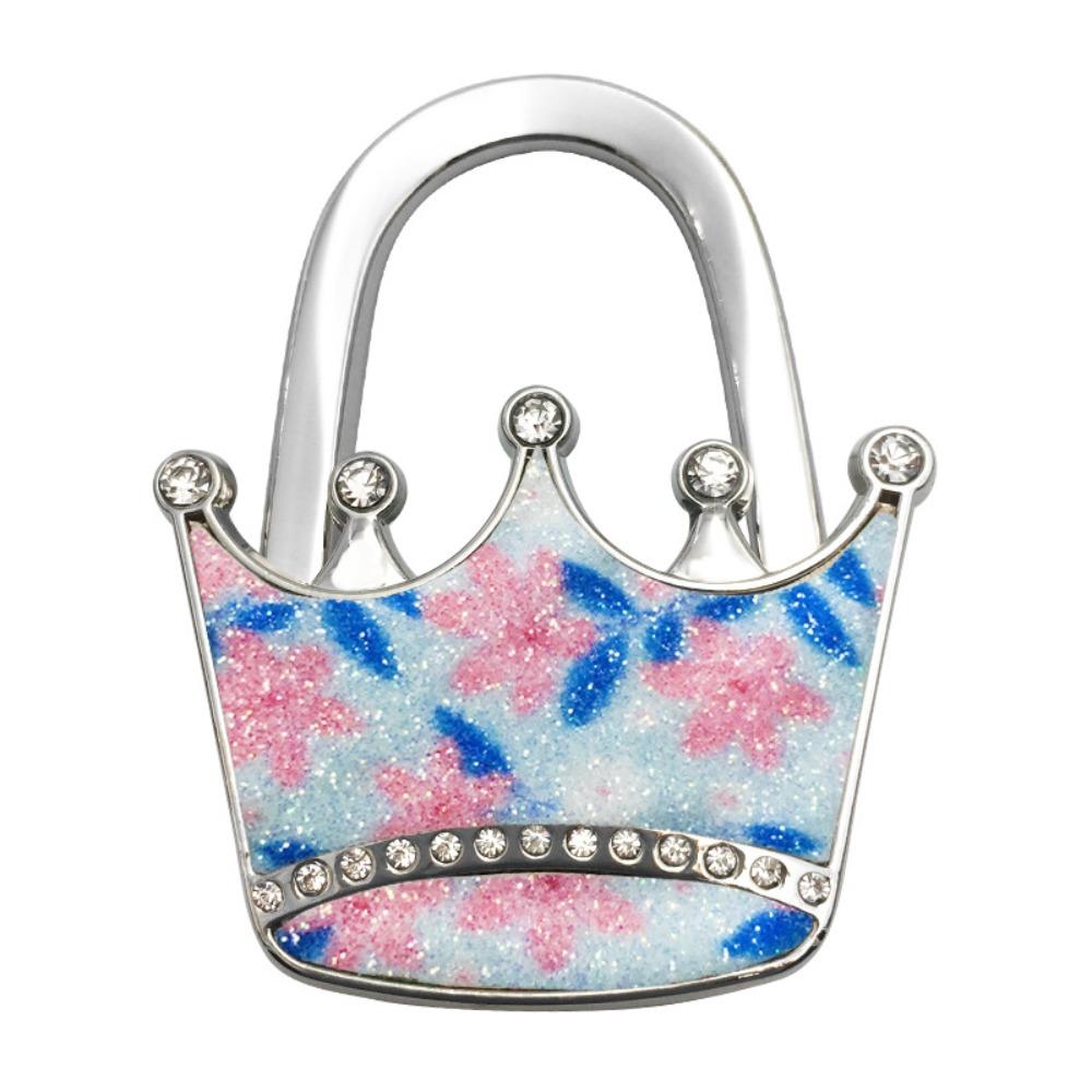 Новый крючок для сумки в форме короны складной портативный вешалка-держатель для кошелька без сверления крючок на край стола под стол 1600₽