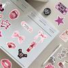 10/30/50PCS Rose Down Town Girl Autocollant PVC Adhésif Esthétique Décoration DIY Scrapbooking Fournitures pour Carnet de Comptes