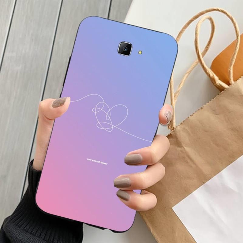 Love Yourself Handyhülle für Samsung Note 9 10 20 Plus Pro Ultra J6 J5 J7 J8 Weiche schwarze Handyhülle