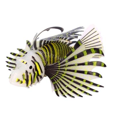 Silicas Home Aquariums Lionfish Bright Fish Tanks Decorations Glowing Lionfish 6XDE