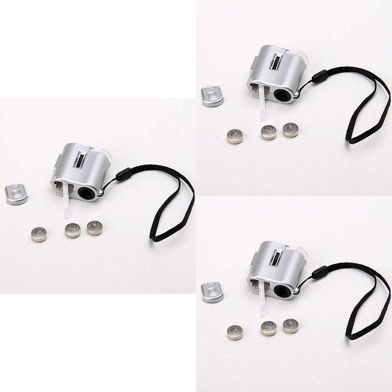 Microscope Loupe de Poche Portatif Mini de Qualité Supérieure Loupe de Bijoutier Avec Lumière LED