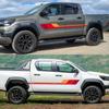 Car Sticker for Toyota Hilux Revo Vigo Rocco SR5 Door Side Colors Stripes Decor Decal Vinyl Film Cover Auto Tuning Accessories