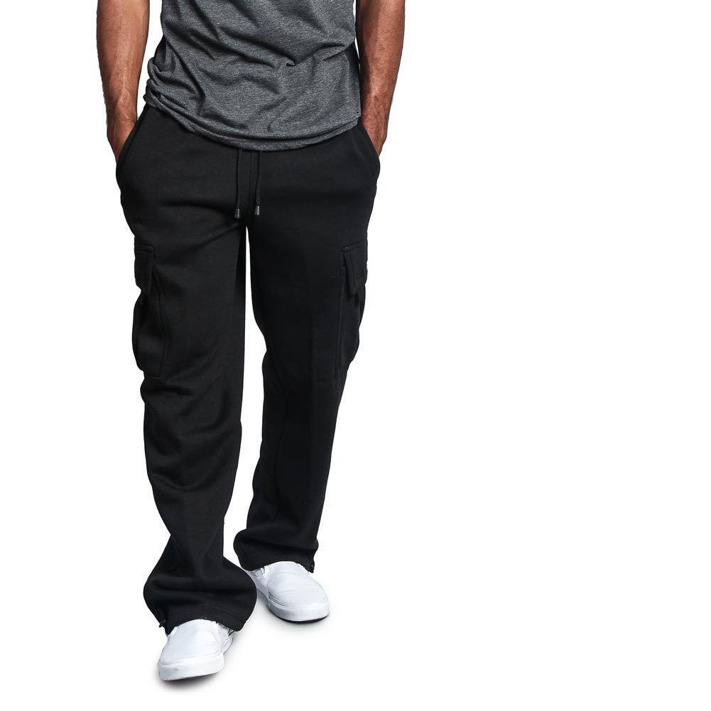 

Весенние и осенние мужские комбинезоны с несколькими карманами, мужские спортивные штаны, повседневные однотонные брюки с эластичным поясом, спортивные брюки, свободные прямые комбинезоны XXL чёрный