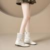 Krazing Pot Cow Split Leather Round Toe Size 43 Increaseing Summer Boots Fashion Hollow Decorations Buckle Summer Boots