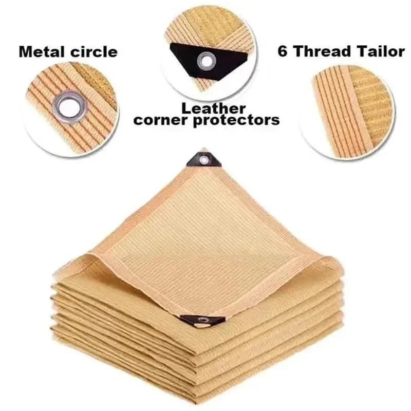 Outdoor Sunshade Net Garden Terrace Sunshade Cloth HDPE Camping Sunshade Net UV Protection 90% Shading Net Store Sun Cover
