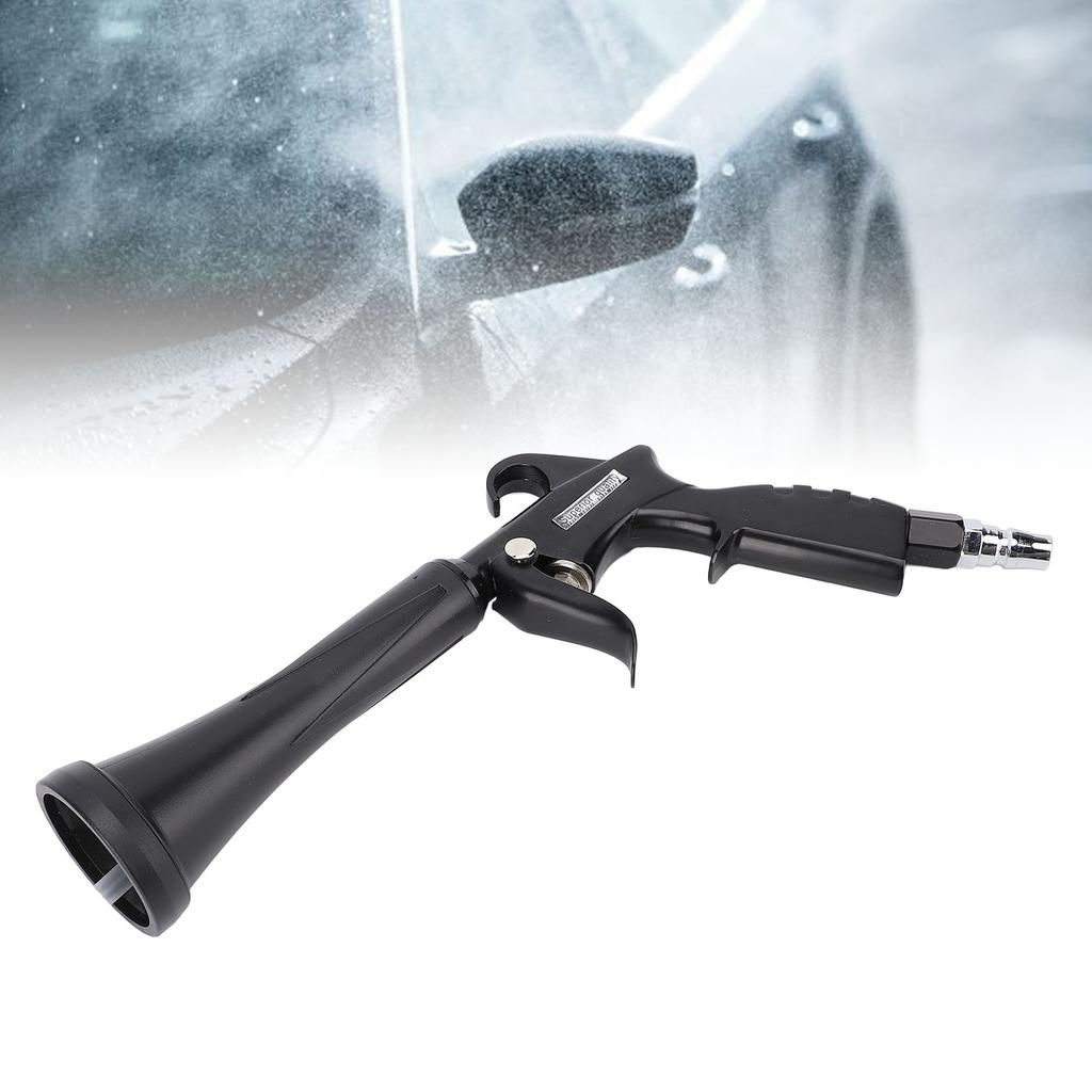 Narzędzie do czyszczenia powietrza z gumową osłoną i regulowaną mosiężną dyszą powietrzną stop aluminium do czyszczenia kurzu detailing samochodu