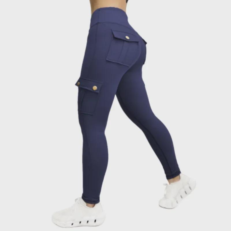 Double-Sided Brocade Women's Yoga Pants, Slimming & Quick-Drying, High-Elastic Fitness and Running Wear