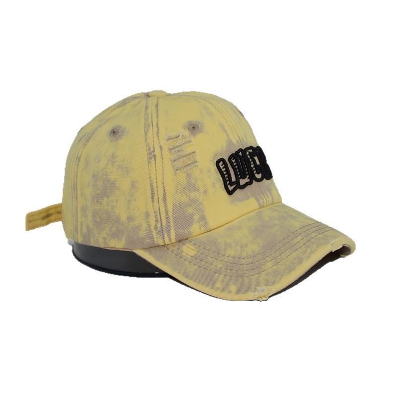 Vintage Cotton Baseball Cap With Embroidery And Wide Brim For All Seasons