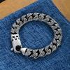 Minimalist and Personalized Tang Grass Pattern Bracelet, Thick Style, Boys' Hip Hop, Street Trendy, Fashionable and Explosive