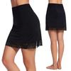 Sottogonna Mezza Sottogonna da Donna con Bordino in Pizzo Floreale Resistente all'Aderenza Biancheria Intima da Donna Sottogonna a Vita