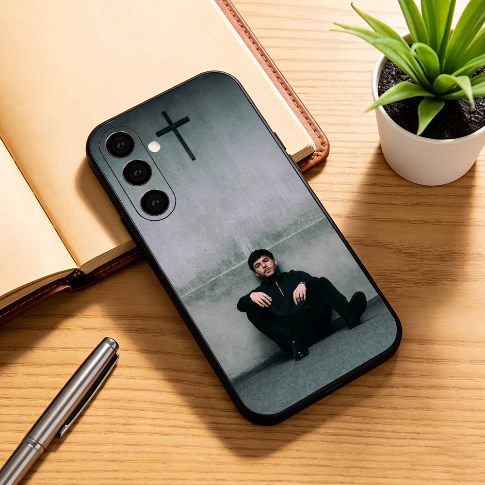 

S-Singer T-Tito Double P Phone Case For Samsung Galaxy A73,A72,A71,A70,A53,A52,A51,Others Soft Black Cover Samsung a53 5g