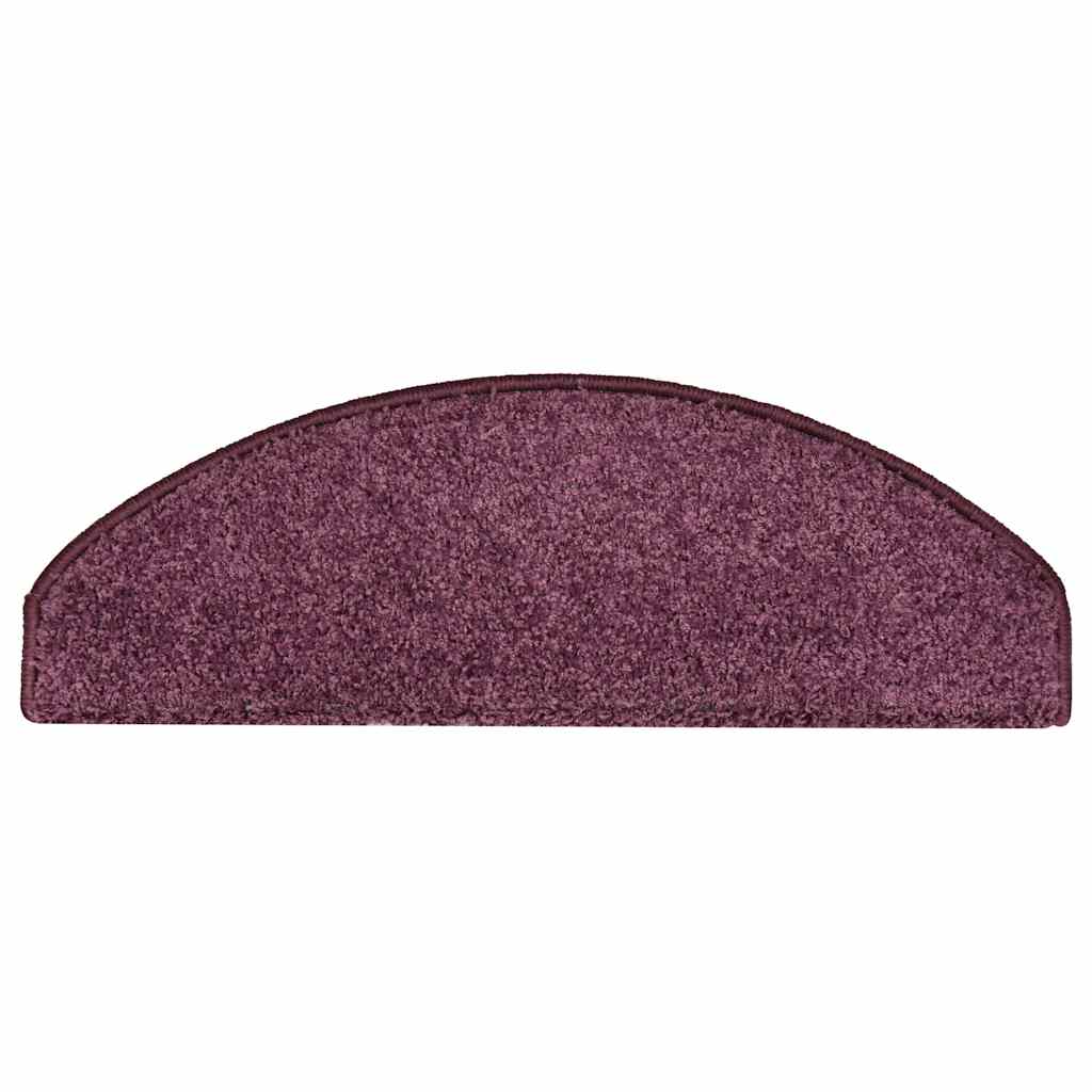 Step Mats 15 Pcs. 65 X 21 X 4 Cm Dark Violet Semi Round Large