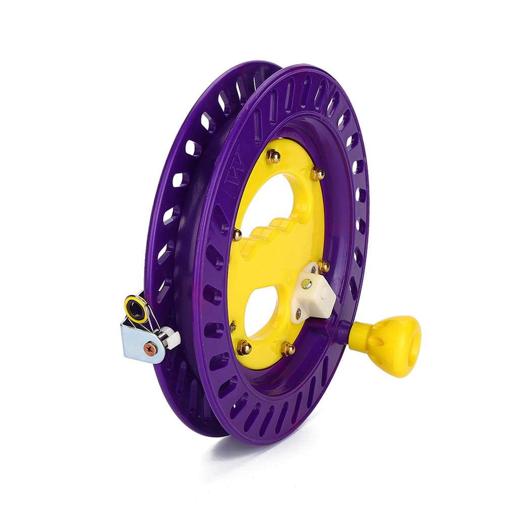 22cm   Plast Fiskelina Hjulhållare Vindare Verktyg Tillbehör(Gul)